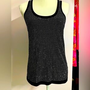 Jennifer Lopez Women’s Tank Top, S, Black/Rhinestones